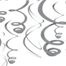 קישוט ספירלה כסף מטאלי