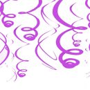 קישוט ספירלה סגול מטאלי