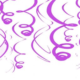 קישוט ספירלה סגול מטאלי