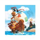 מפיות קטנות מפת פיראטים