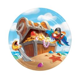 צלחות נייר קטנות מפת פיראטים