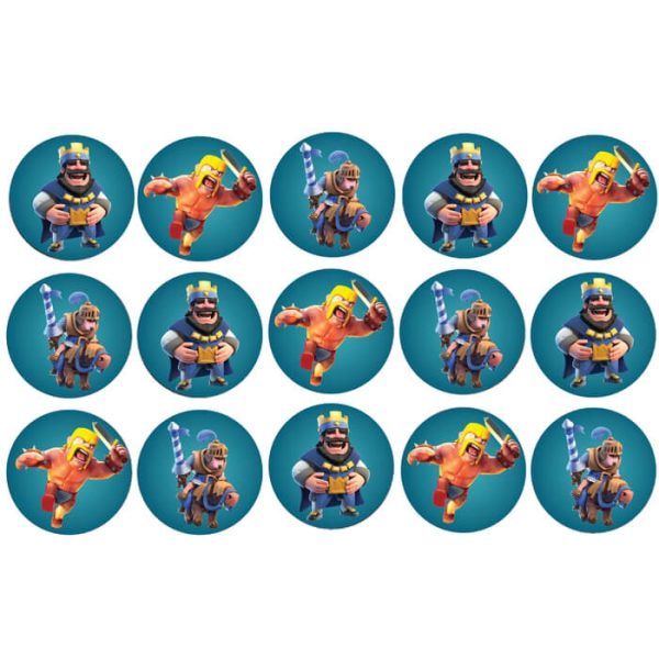 דף לקאפקייקס קלאש רויאל 1