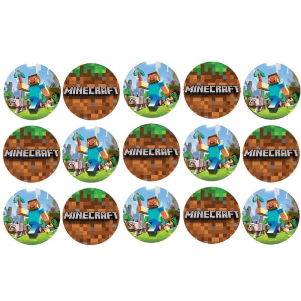 דף לקאפקייקס מיינקראפט 1