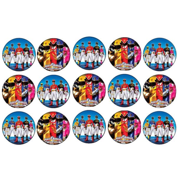 דף לקאפקייקס פאוור ריינג'רס 1