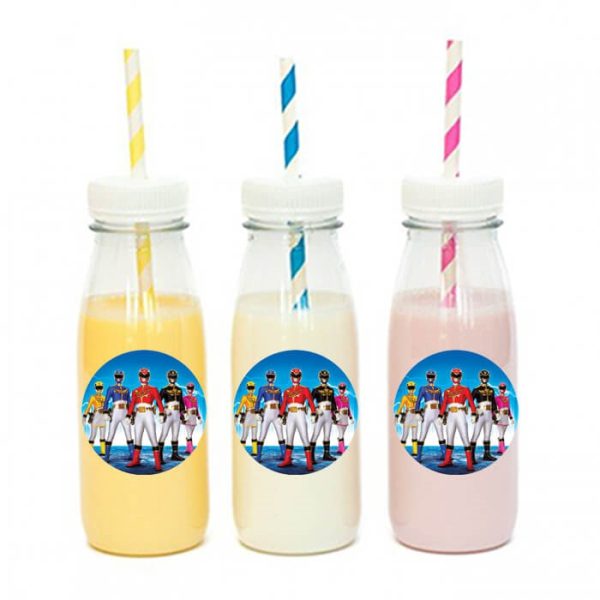 מדבקות עגולות לעיצוב פאוור ריינג'רס