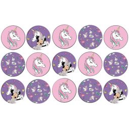 דף לקאפקייקס מיני חד קרן 1