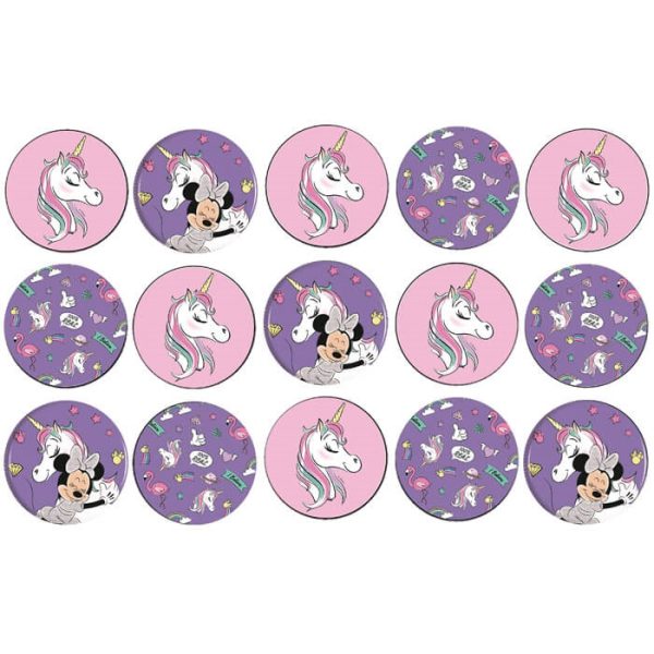 דף לקאפקייקס מיני חד קרן 1