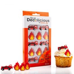 מארז קישוטי עוגה - כבאית