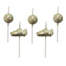 נרות כדורגל - זהב מטאלי