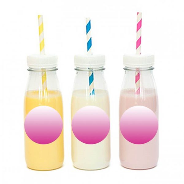 מדבקות עגולות לעיצוב ורוד אומברה