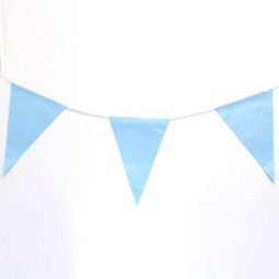 שרשרת תלייה דגלונים - תכלת