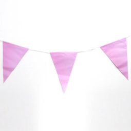 שרשרת תלייה דגלונים - ורוד