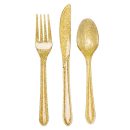 שולחן חג נקודות זהב נוצצות 8 אורחים