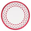 שולחן חג נקודות אודם נוצצות 8 אורחים