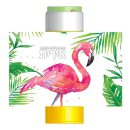 מדבקות לבועות סבון - פלמינגו פרחוני