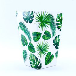 קופסאות לפופקורן וחטיפים עלים טרופיים