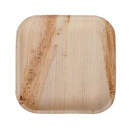 צלחות מרובעות בינוניות מתכלות