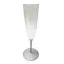 כוסות שמפניה רגל כסף מנצנץ