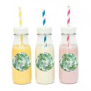 מדבקות עגולות לעיצוב עלים טרופיים