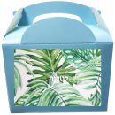 קופסאות עם מדבקות בעיצוב אישי - עלים טרופיים