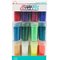 נצנצים ניאון ופנינה, סט 12 מלחיות