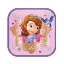 צלחות נייר קטנות מרובעות הנסיכה סופיה