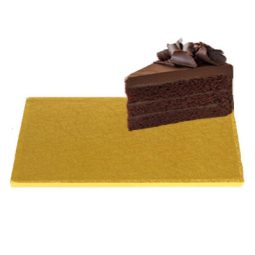 תחתית לעוגה מלבן זהב 45*30 ס