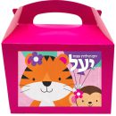 קופסאות עם מדבקות בעיצוב אישי - FUN ורוד