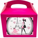 קופסאות עם מדבקות בעיצוב אישי - לחגוג בפריז