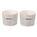 גביעי קאפקייקס דמוי עיתון - אנגלית