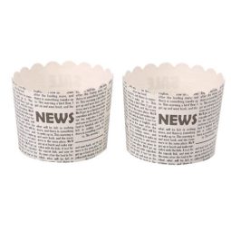 גביעי קאפקייקס דמוי עיתון - אנגלית