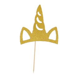 קיסמים חד קרן זהב מנצנץ