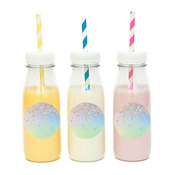 מדבקות עגולות לעיצוב אומברה מזל טוב