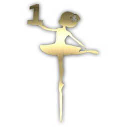 טופר אקרילי בלרינה גיל 1 זהב