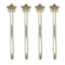 טופר אקרילי כוכבים זהב