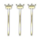 טופר אקרילי כתר זהב