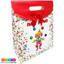 שקית נייר ליצן פורים שמח - גדול