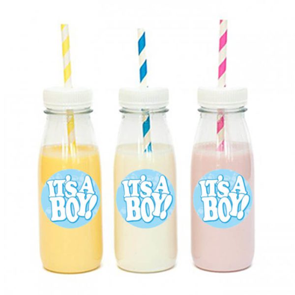 מדבקות עגולות לעיצוב It's a boy