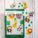 מארז קישוטי עוגה על מקל - ספארי