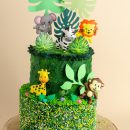 מארז קישוטי עוגה על מקל - ספארי