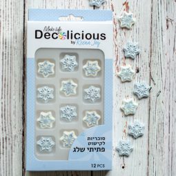 מארז קישוטי עוגה - פתיתי שלג