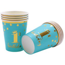 כוסות נייר חם/קר גיל שנה נסיך