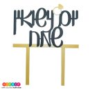 טופר אקרילי יום נישואין שמח