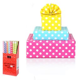 גליל עטיפה צבעוני נקודות - מגוון