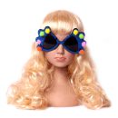 משקפי מסיבה פונפונים צבעוניים - מגוון