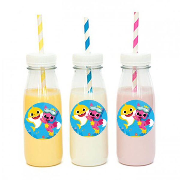 מדבקות עגולות לעיצוב בייבי שארק