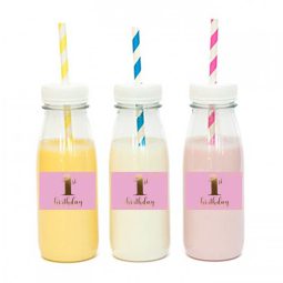 מדבקות מלבניות לעיצוב גיל שנה נסיכה