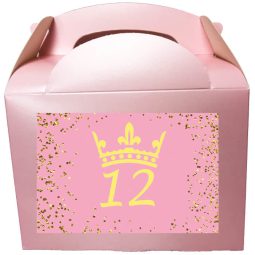 קופסאות עם מדבקות בעיצוב אישי - בת מצווה