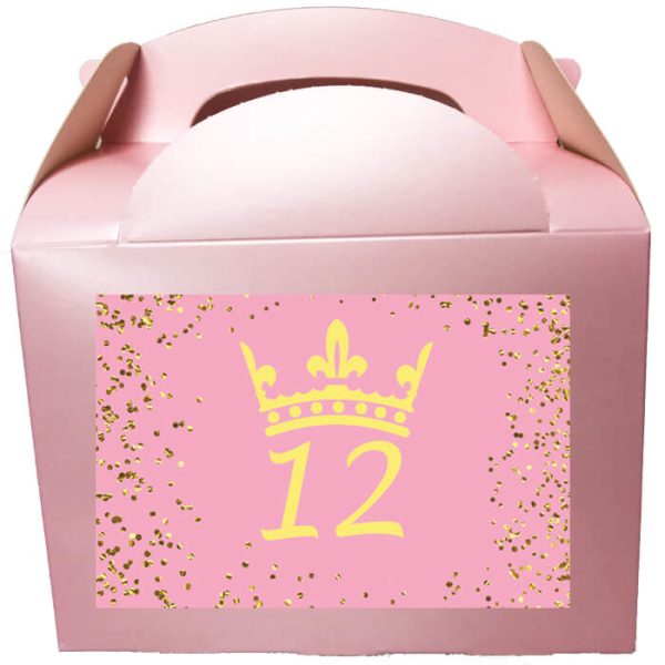 קופסאות עם מדבקות בעיצוב אישי - בת מצווה