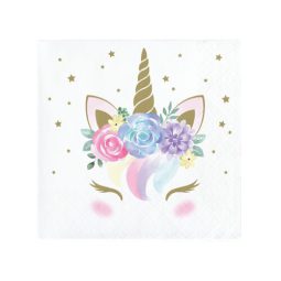 מפיות קטנות חד קרן פרחוני